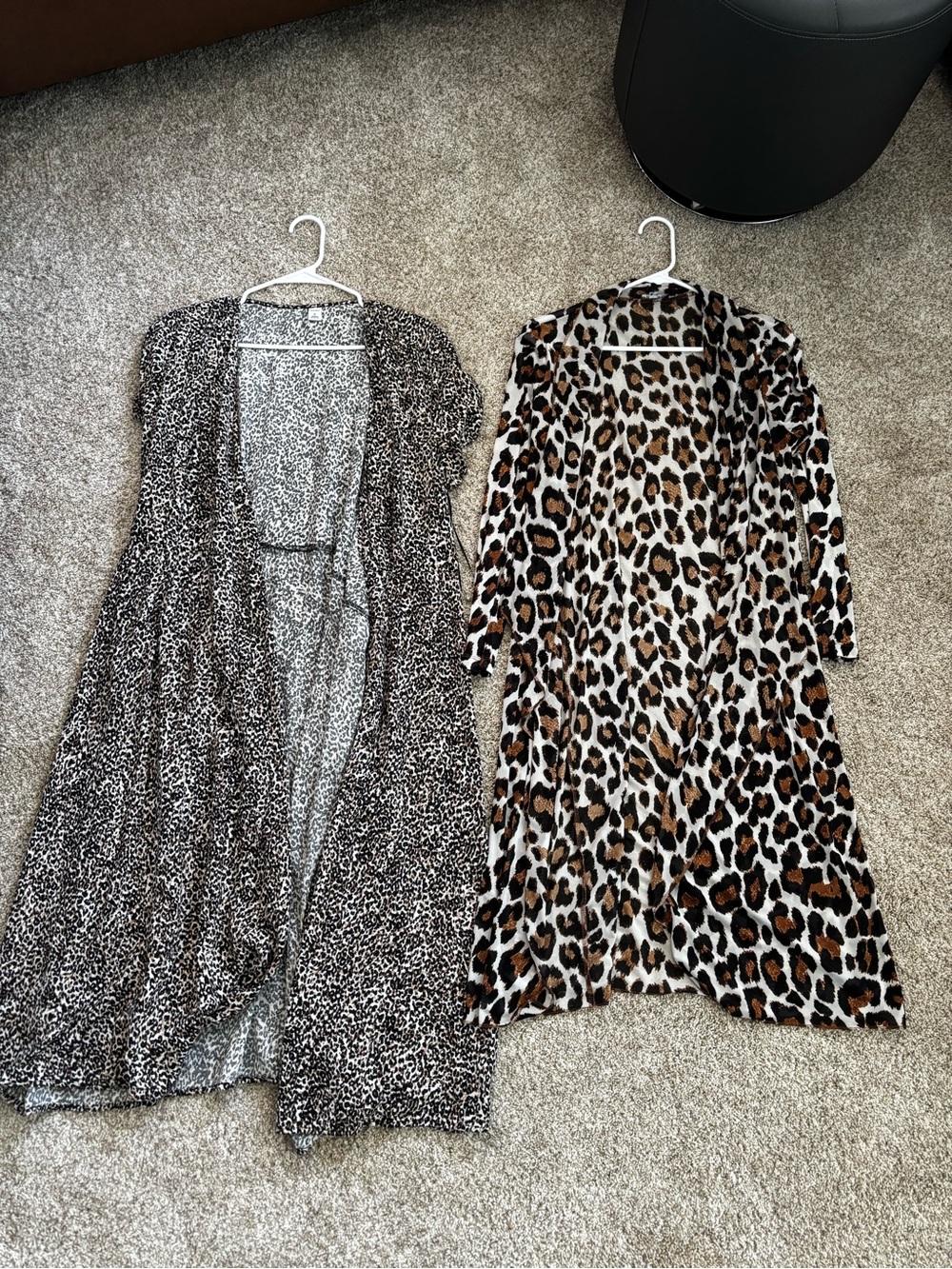Leopard Print Long Cardigan Dusters - Two Styles